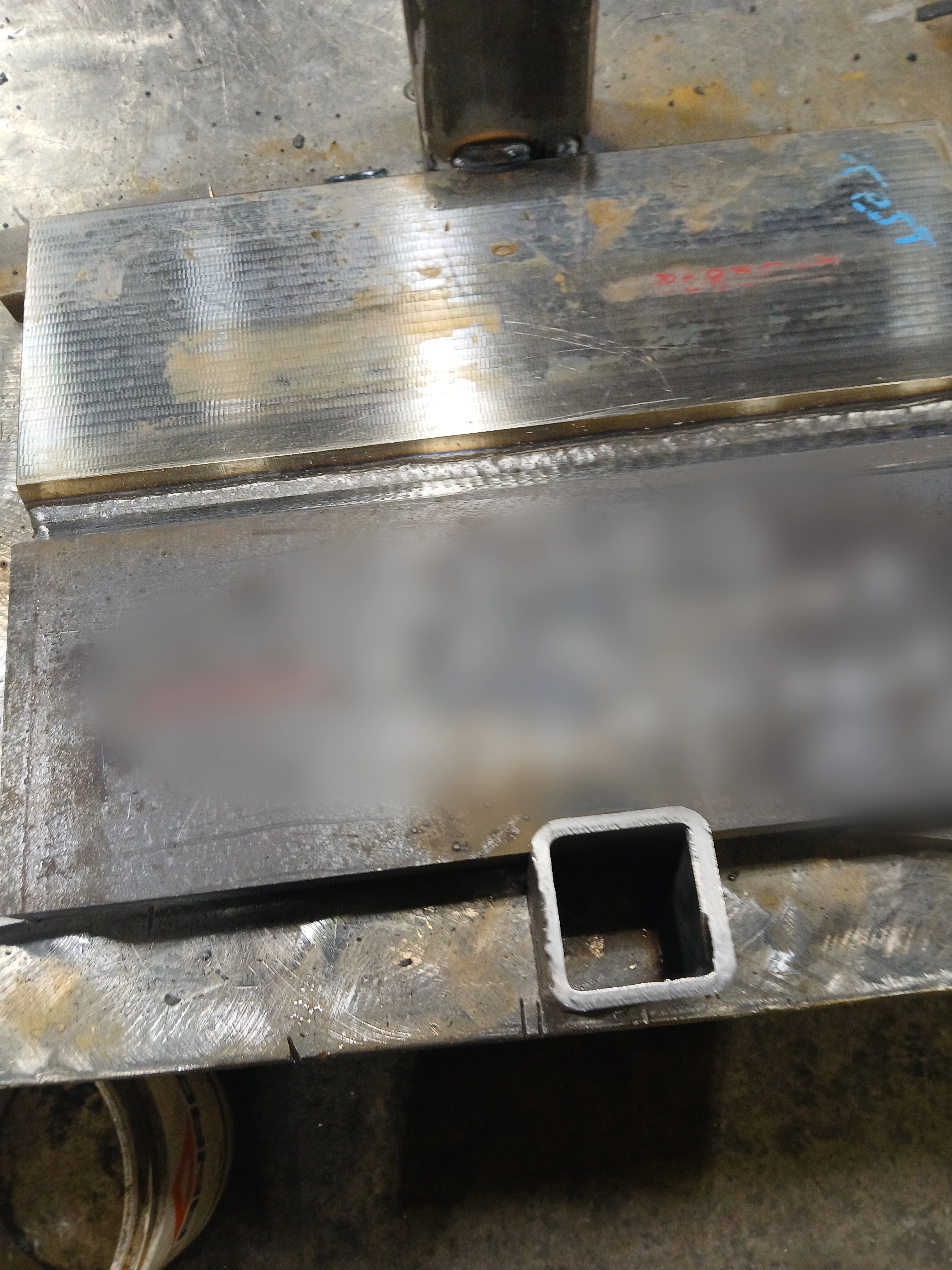 Test pour soudure sur element de barrage hydro.